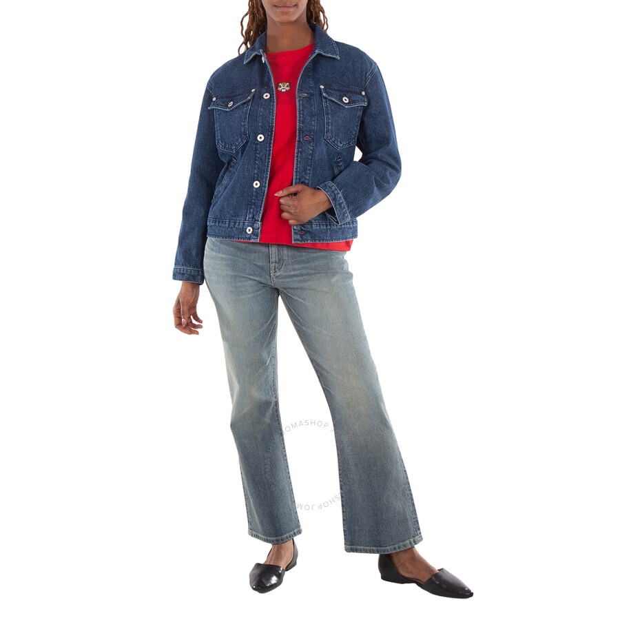 Kenzo Boke Flower Long Sleeve Denim Jacket - 3