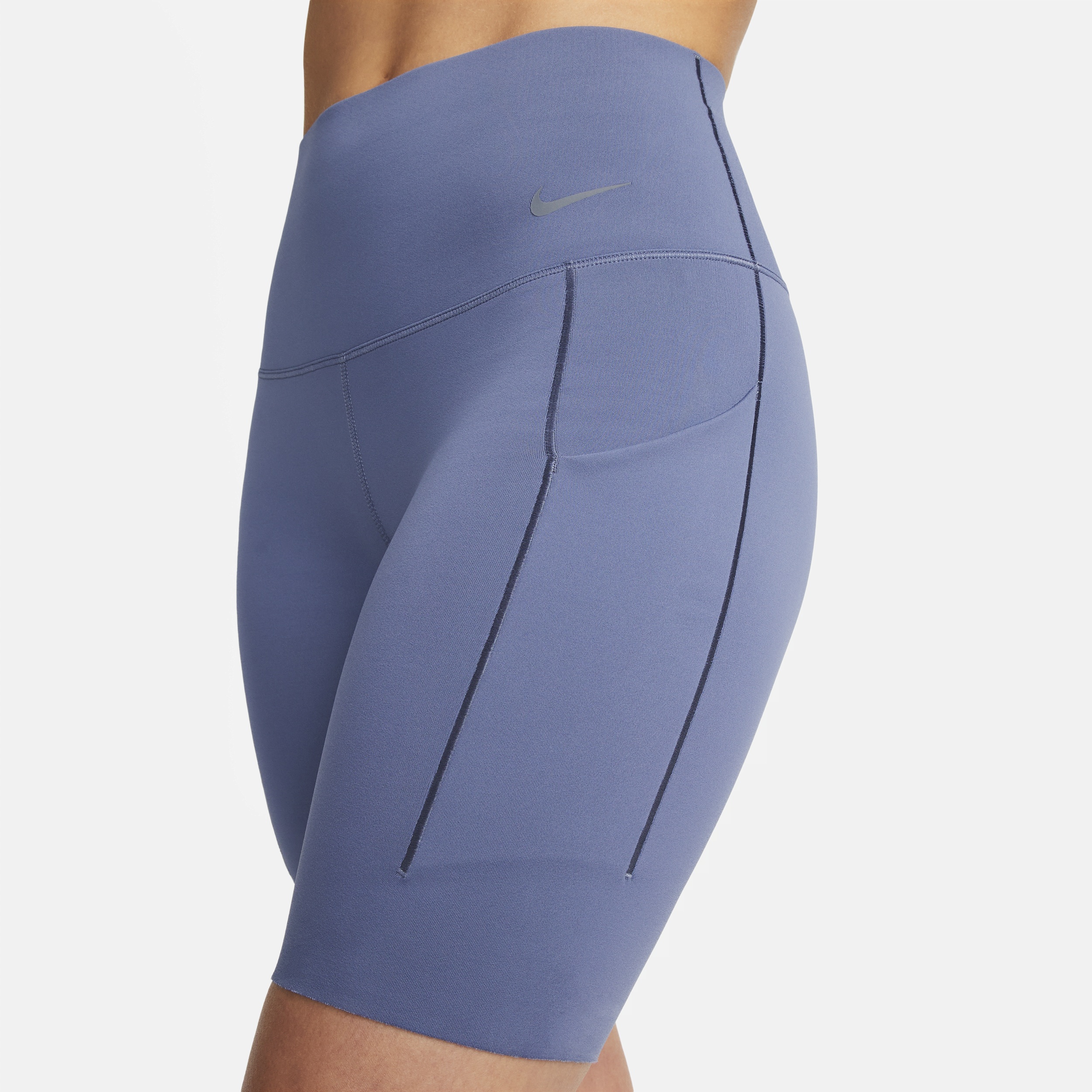 Nike Women's Universa Medium-Support High-Waisted 8" Biker Shorts with Pockets - 4