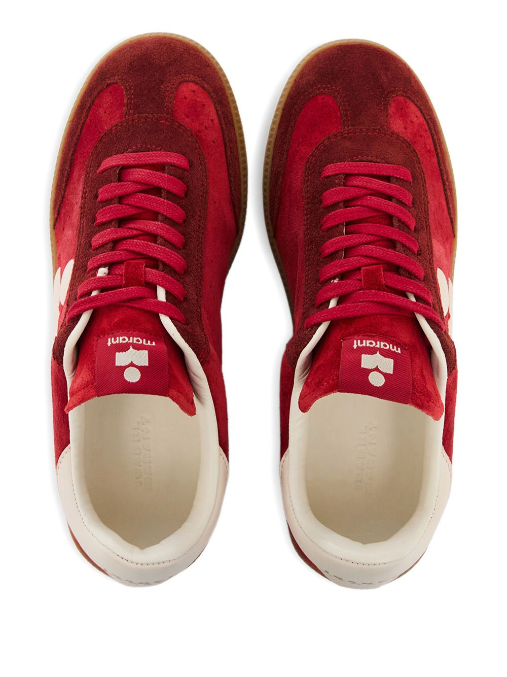 suede panelled sneakers - 4