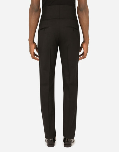 Dolce & Gabbana Stretch wool tuxedo pants outlook