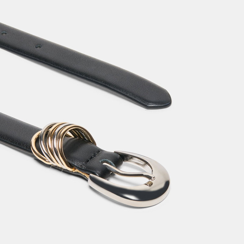 CRESCENT BUCKLE BELT BLACK 3