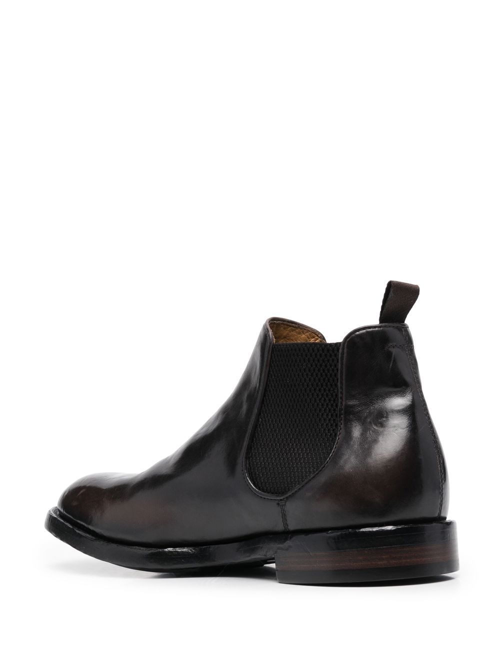 elasticated-panel leather boots - 3