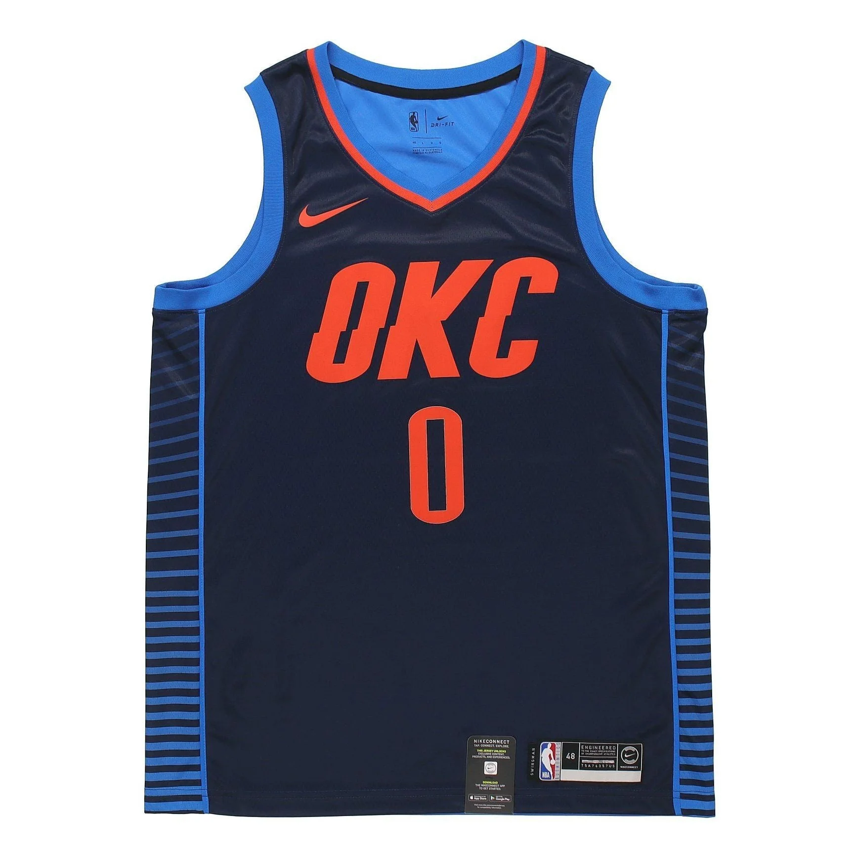 Nike Russell Westbrook Statement Edition Swingman Jersey SW 'Dark Blue' 877216-419 - 1