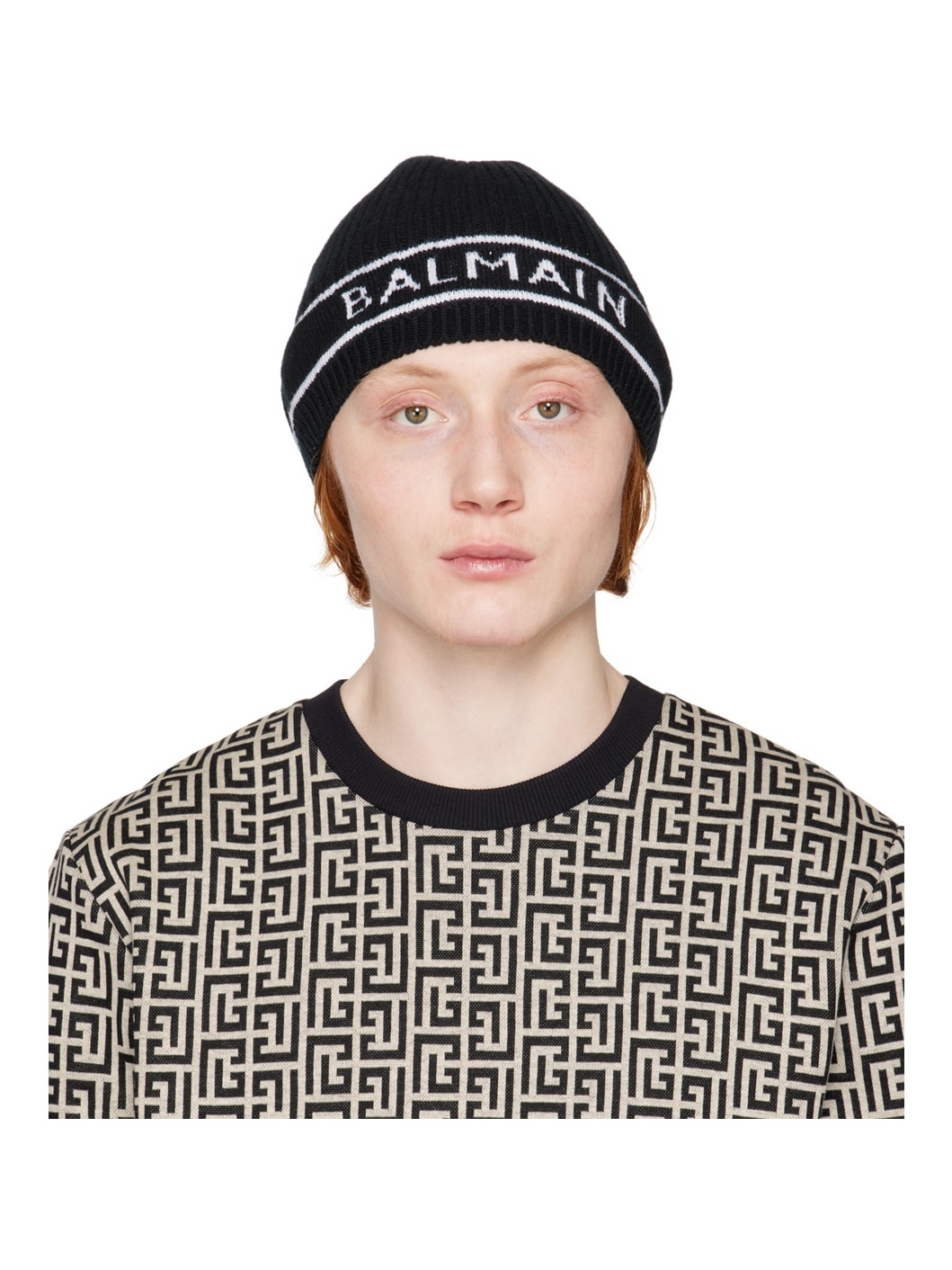 Black & White Logo Beanie - 1