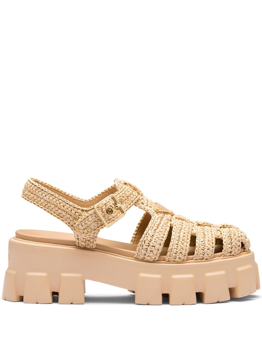 Monolith raffia platform sandals - 1