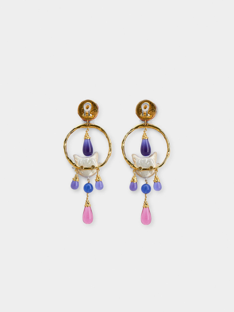 Roger Vivier Psychedelicat Pendant Earrings in Metal outlook