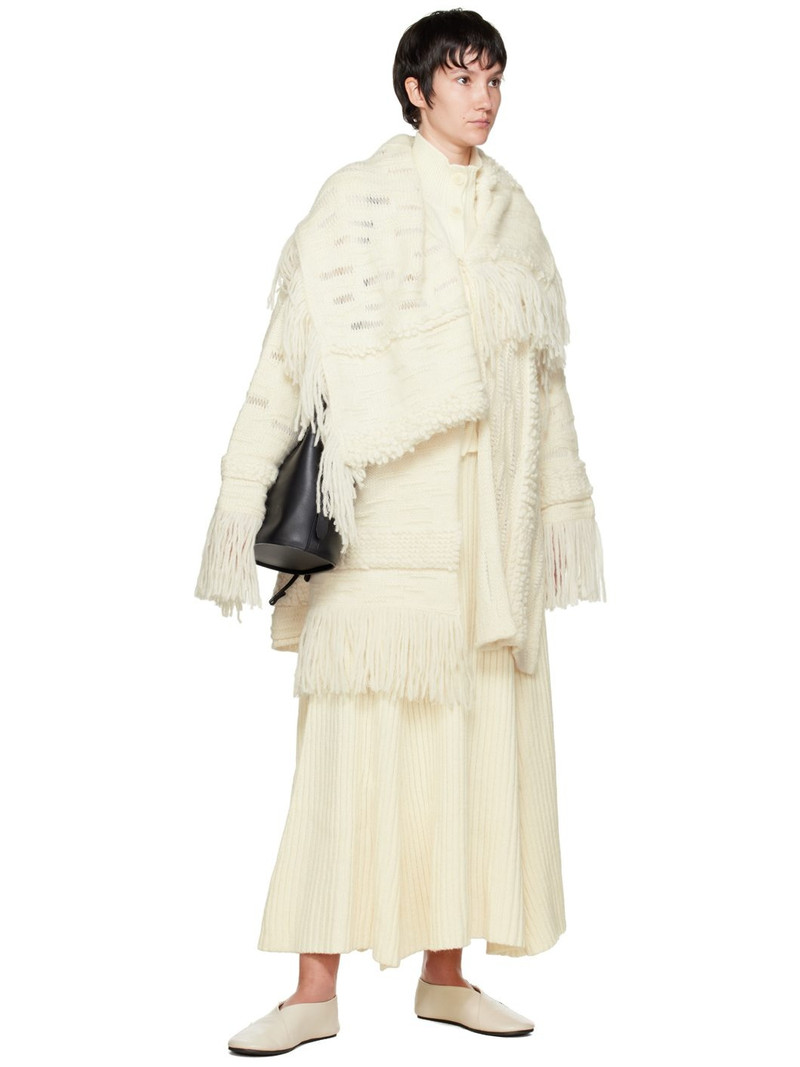 CORDERA Off-White Stand Collar Cardigan outlook