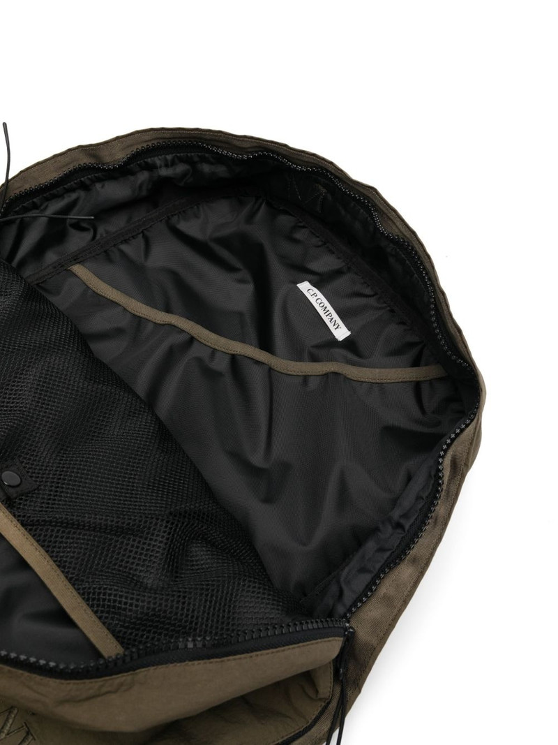 logo-embroidered backpack 5