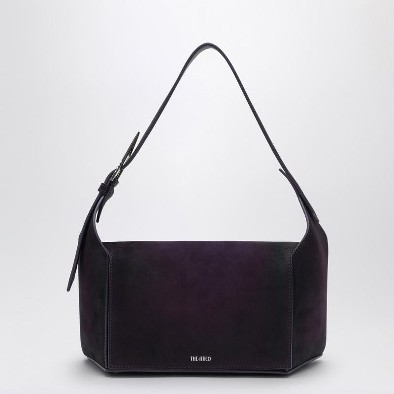 The Attico THE ATTICO DARK VIOLET 7/7 SUEDE SHOULDER BAG - 2