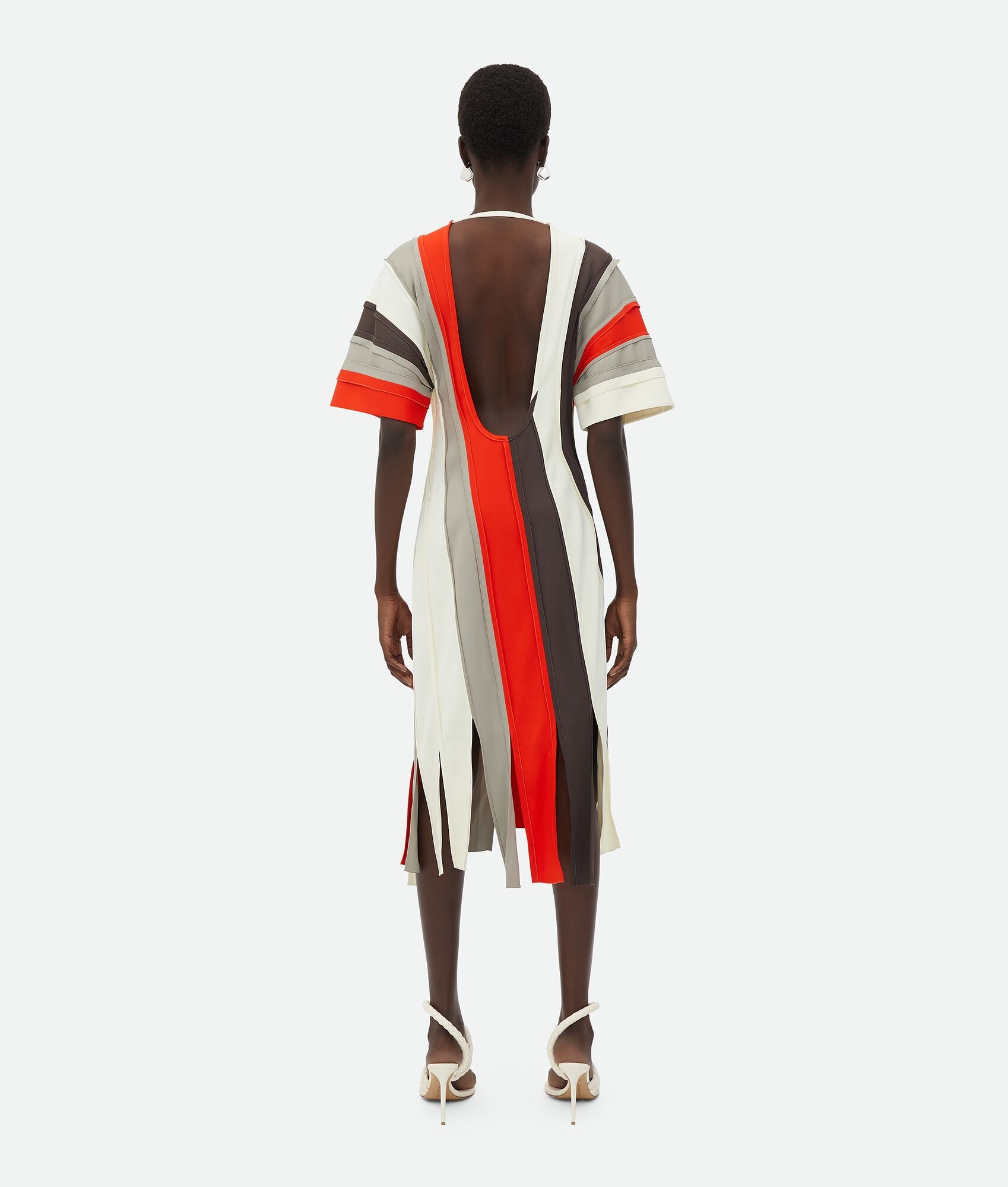 Fluid Viscose Stripe Dress - 3