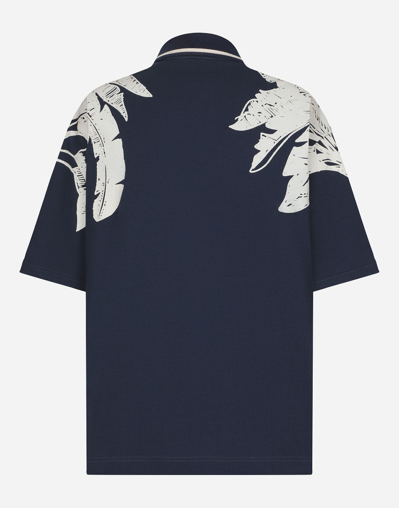 Dolce & Gabbana Oversize polo-shirt with banana tree print outlook