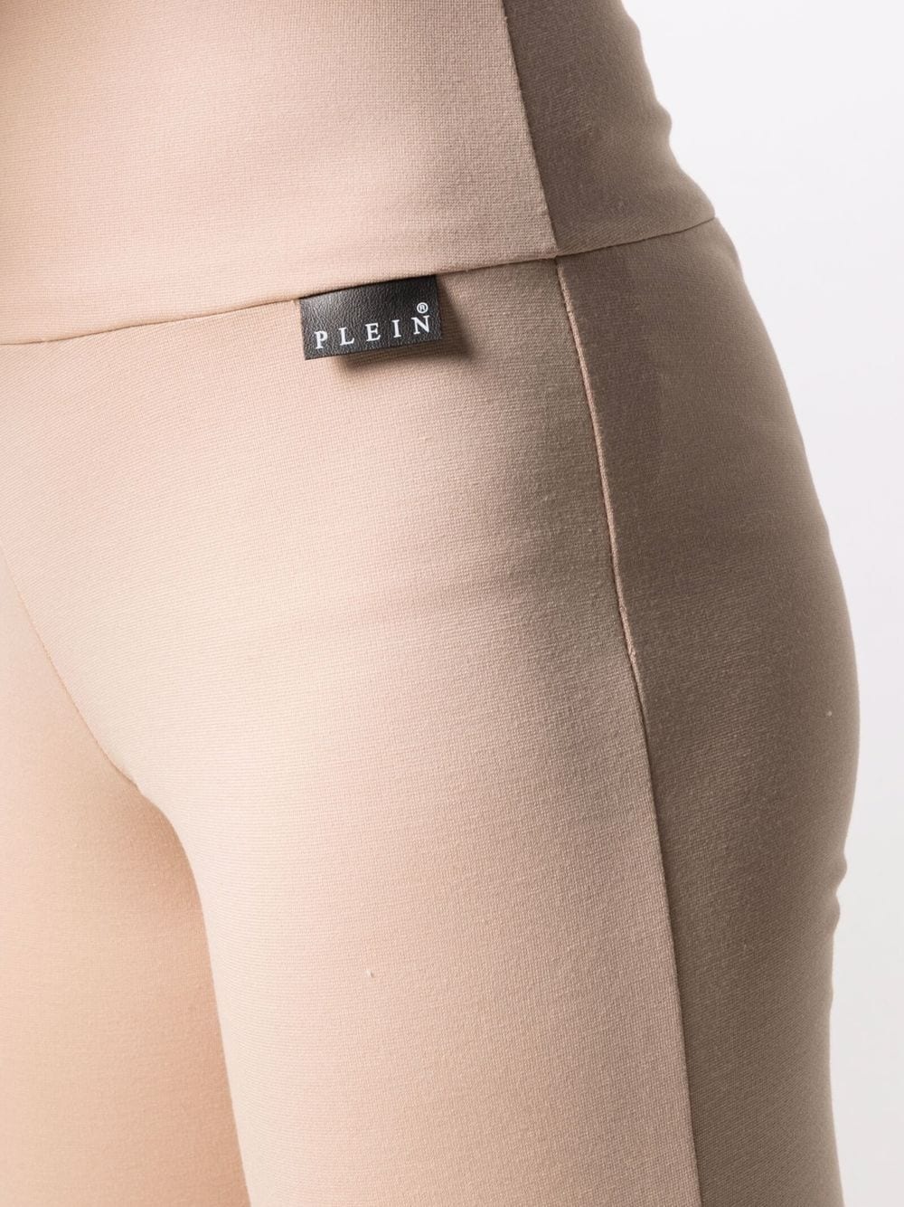 ribbed-panel biker leggings - 5