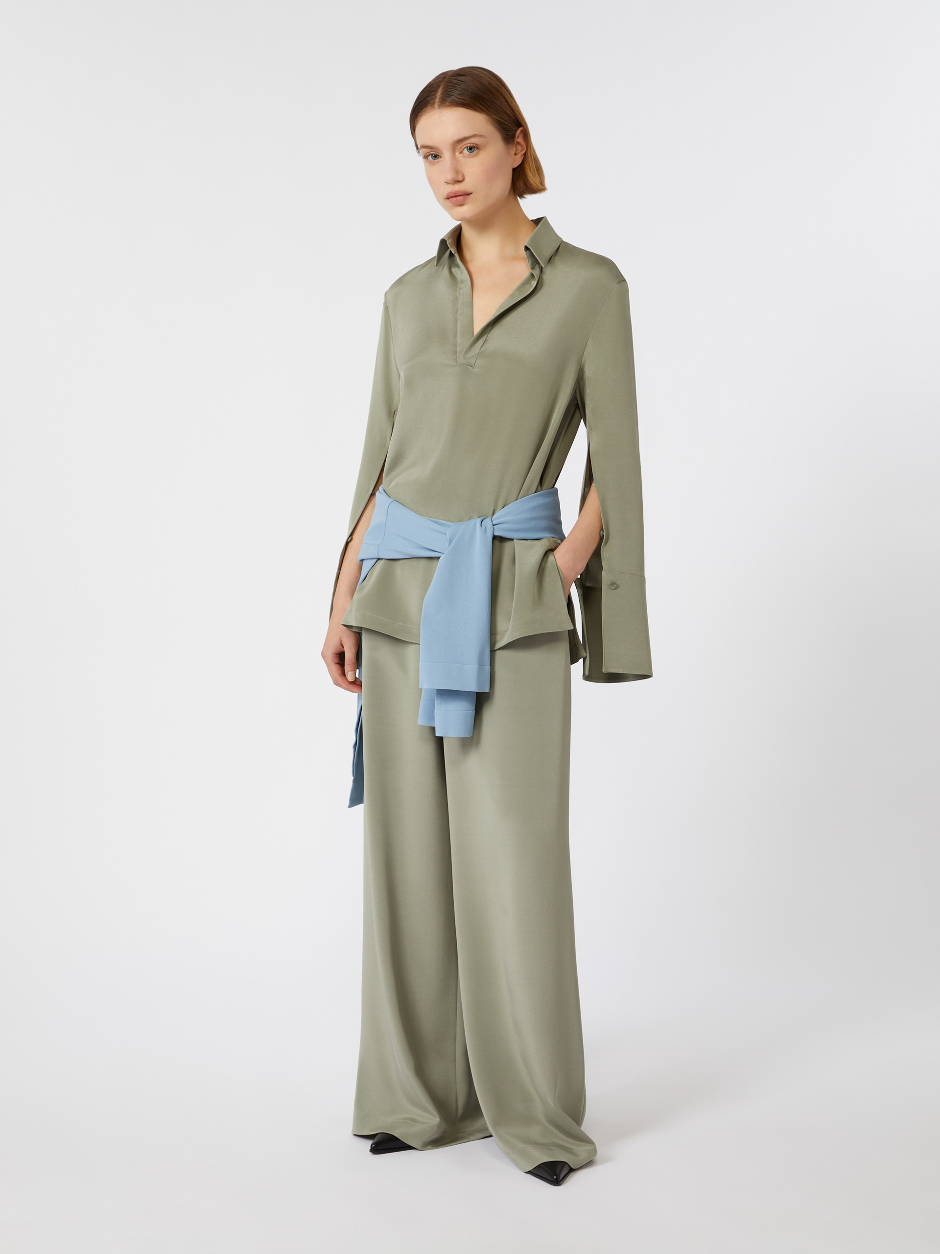 DOVER Stretch silk cady blouse - 2