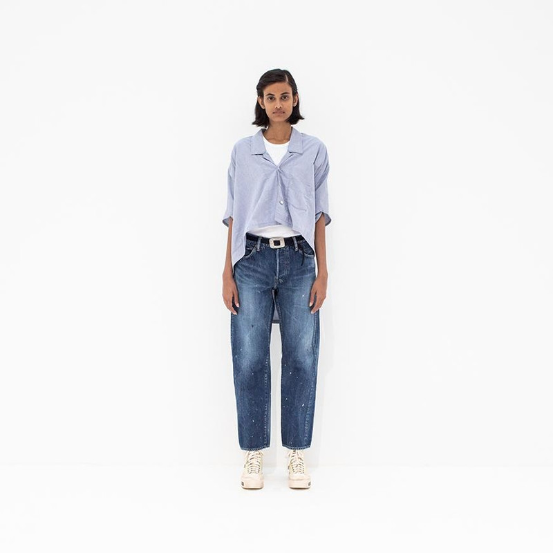 visvim RUANA BLOUSE CHAMBRAY NAVY outlook