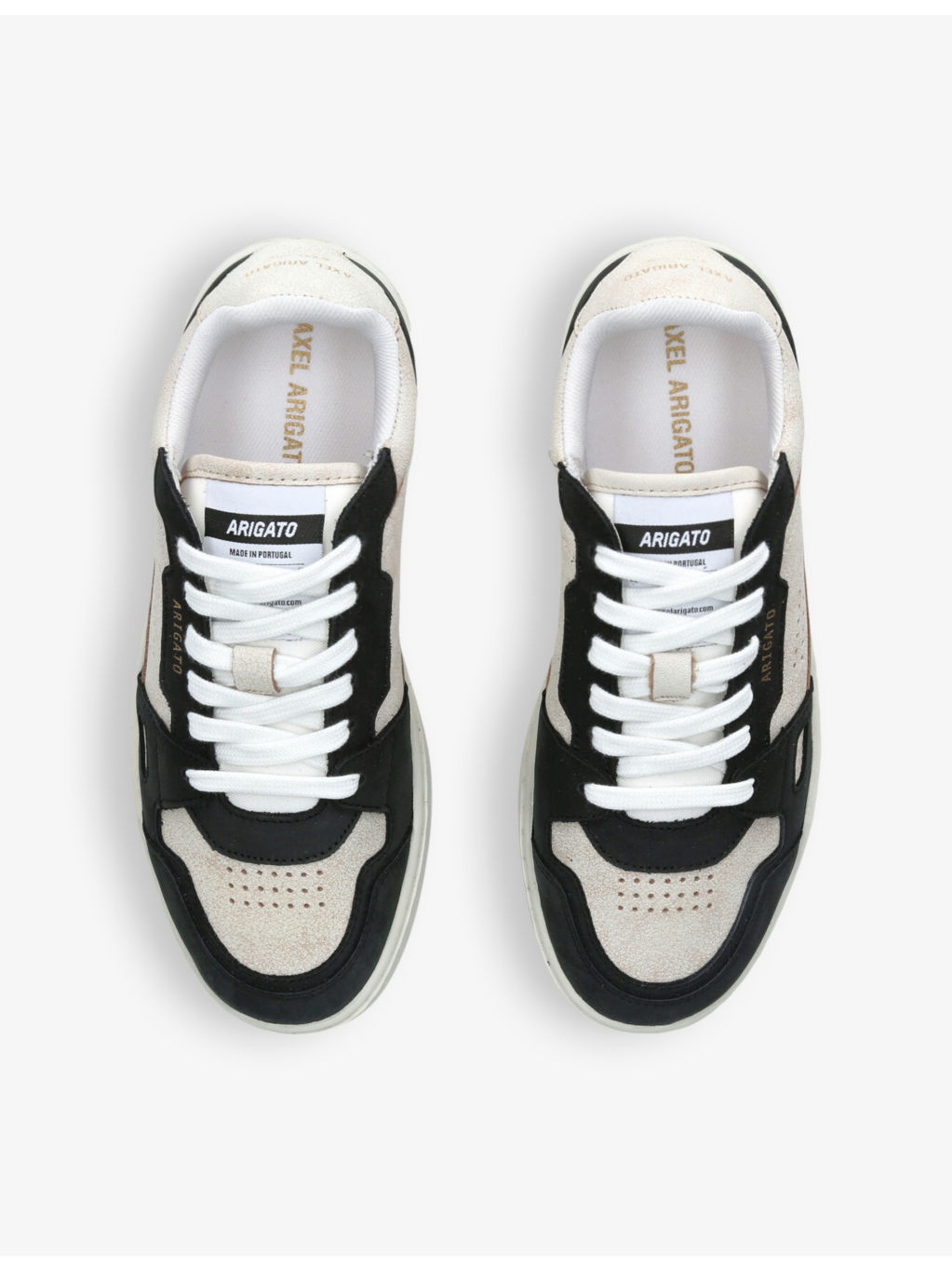 Dice Lo leather and recycled-polyester low-top trainers - 2