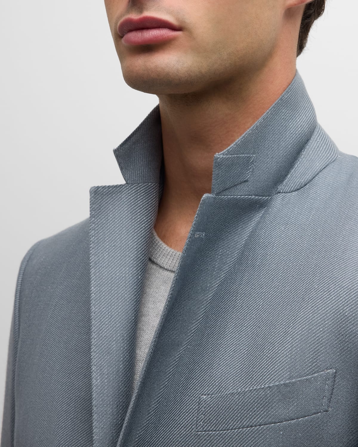 Men's Cashmere-Blend Twill Sport Coat - 7