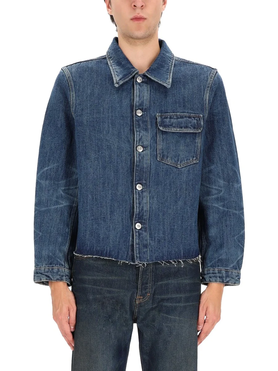 "CUT REBIRTH" JACKET MADE OF COTTON DENIM AND HEMP - 1