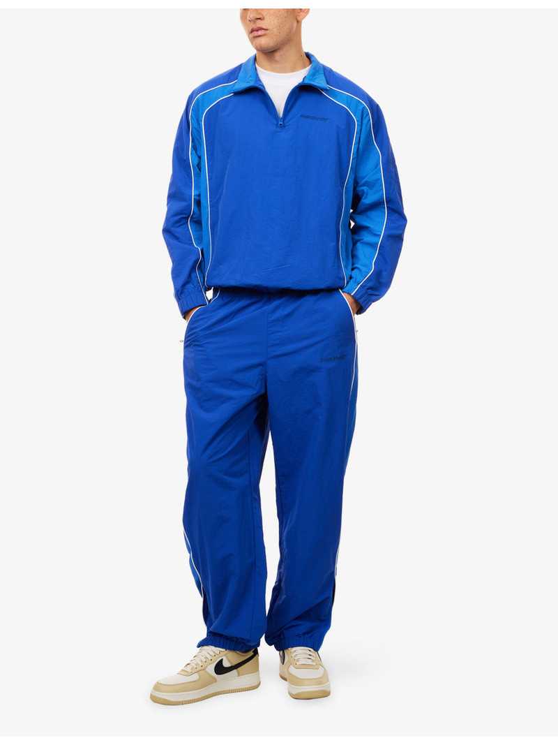 AWAKE NY Logo-Embroidered Relaxed-Fit Shell Track Bottoms outlook