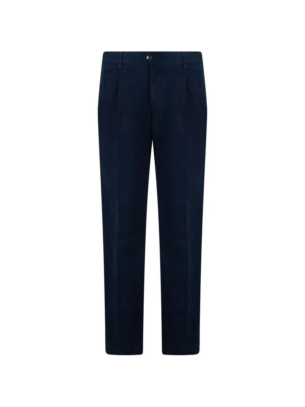 pleated straight-leg trousers - 1