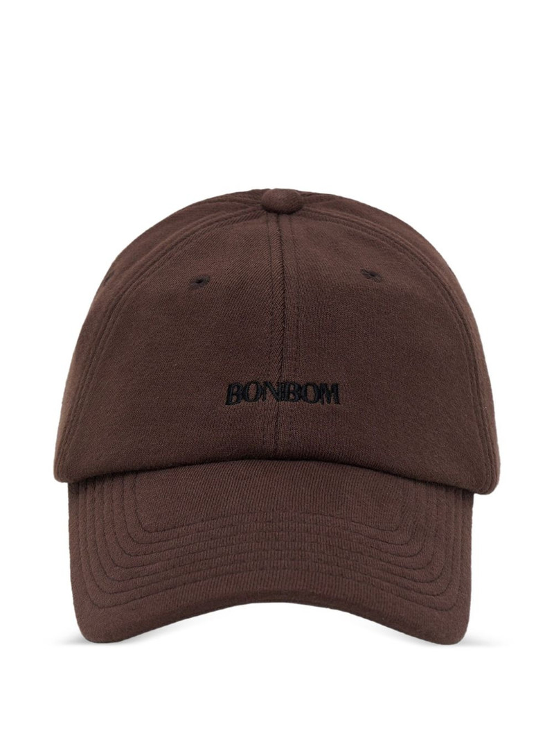 logo-embroidered cap 1