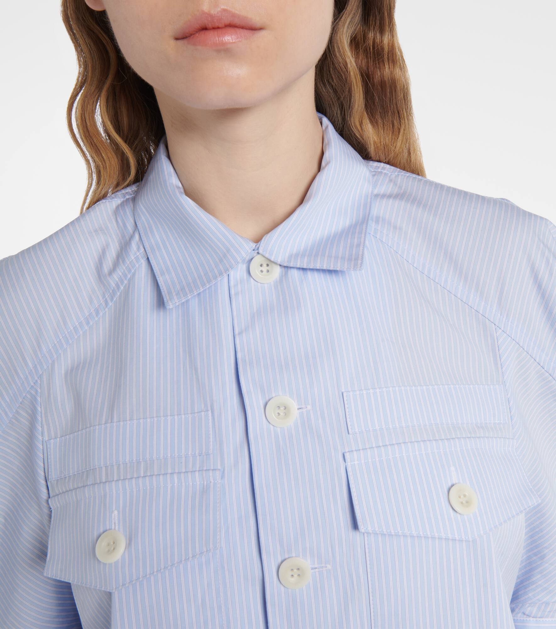 Striped cotton poplin shirt - 4