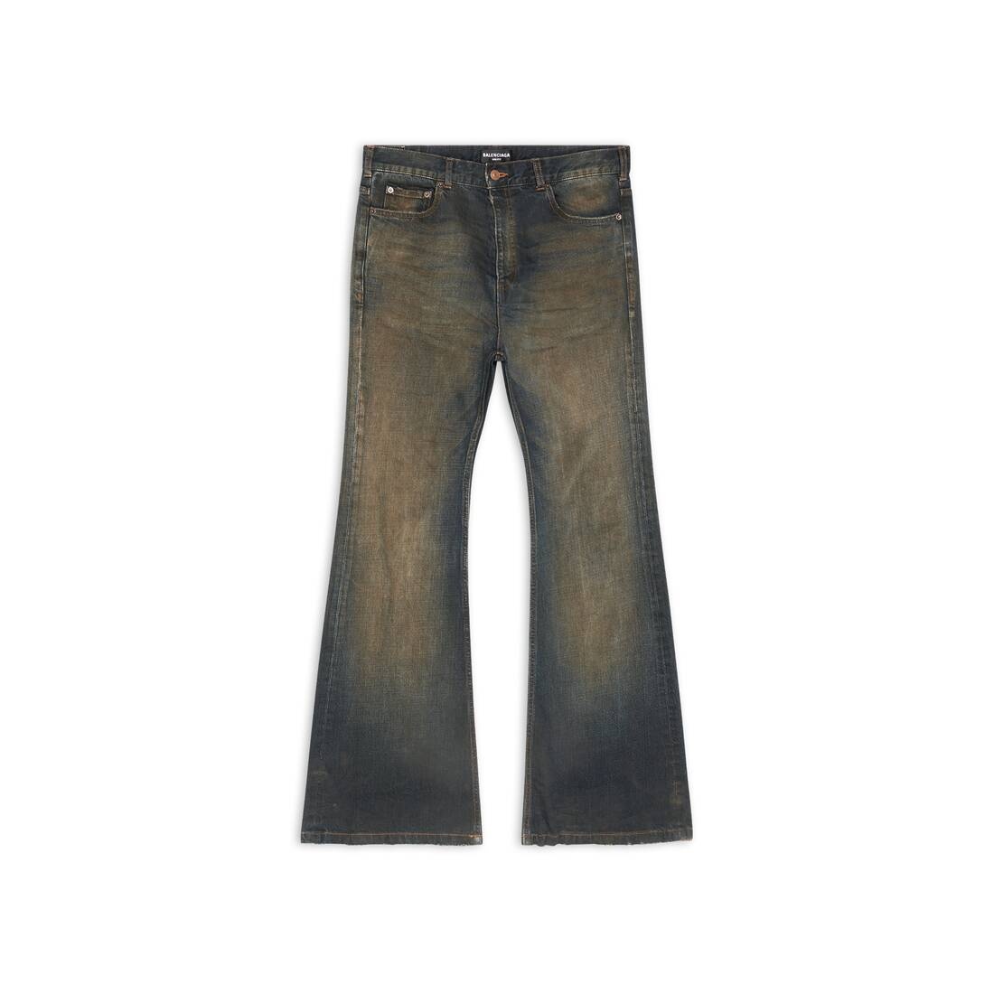 Flared Pants in Navy Blue - 1