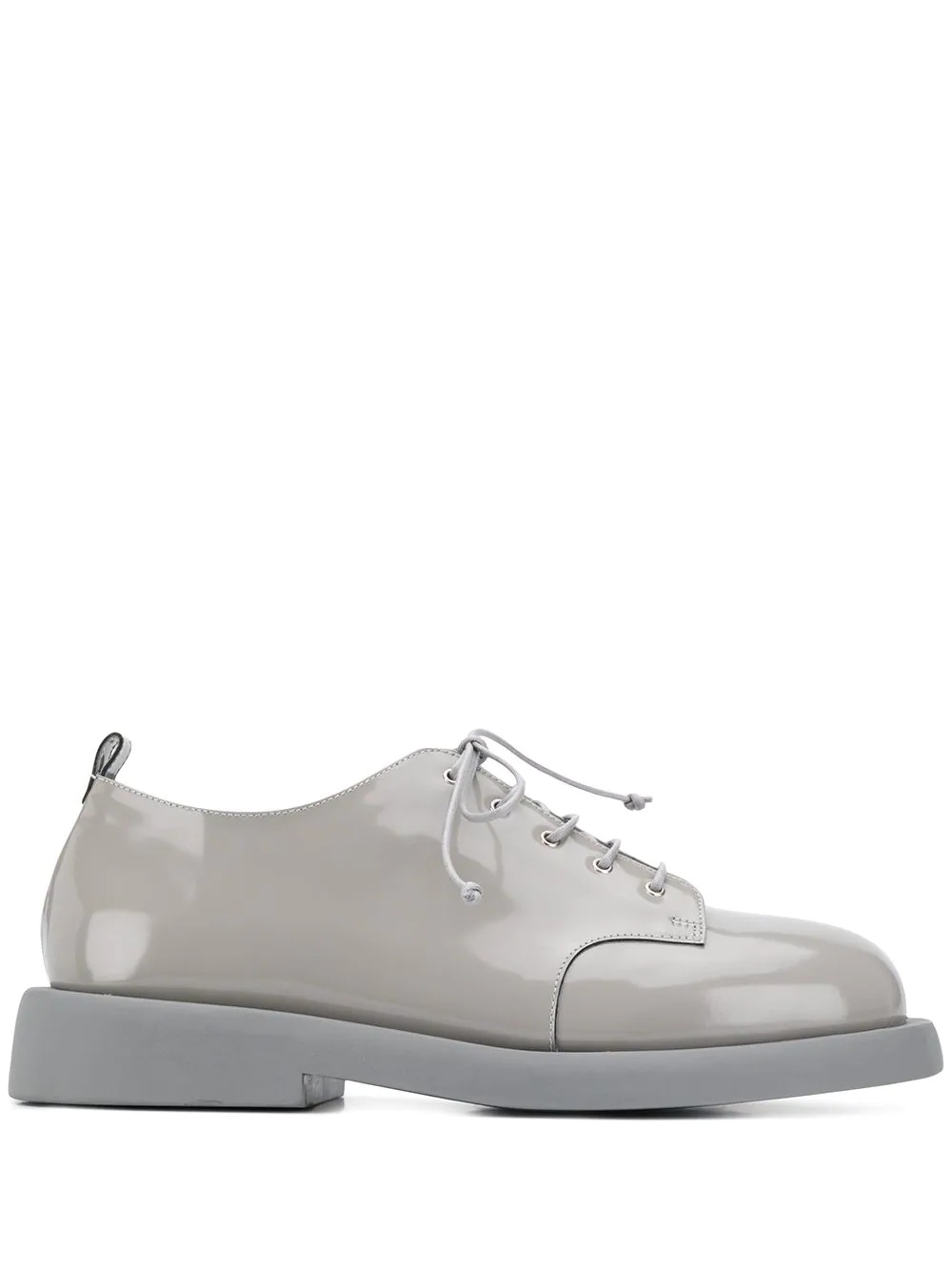 patent leather lace-up shoes - 1