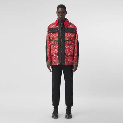 Burberry Floral Print Nylon Field Jacket outlook