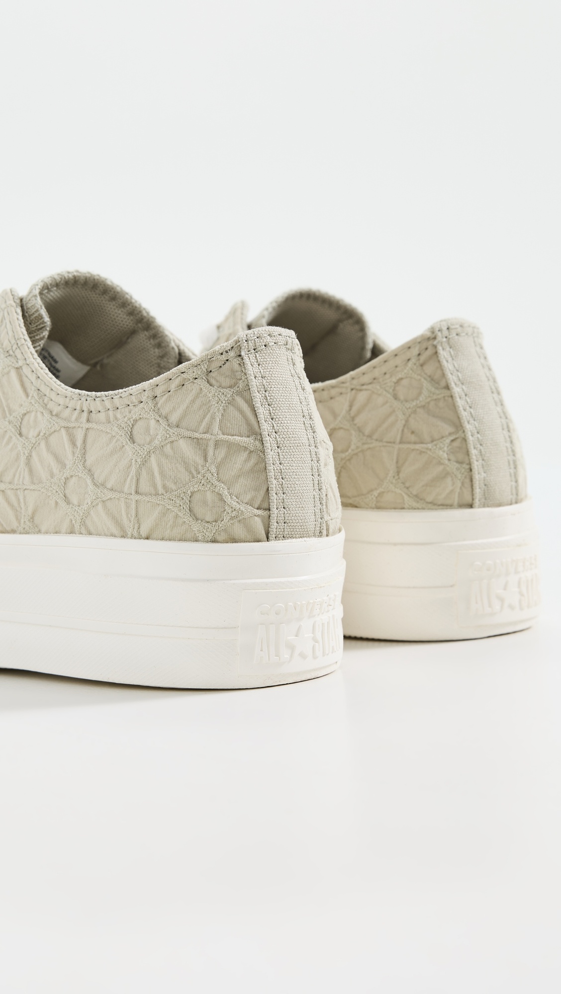 Chuck Taylor All Star Lift Platform Textured Material Sneakers - 3