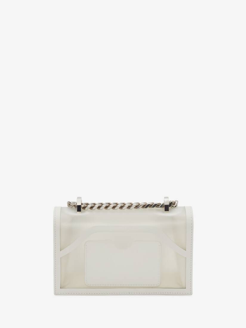 Mini Jewelled Satchel in Transparent - 3