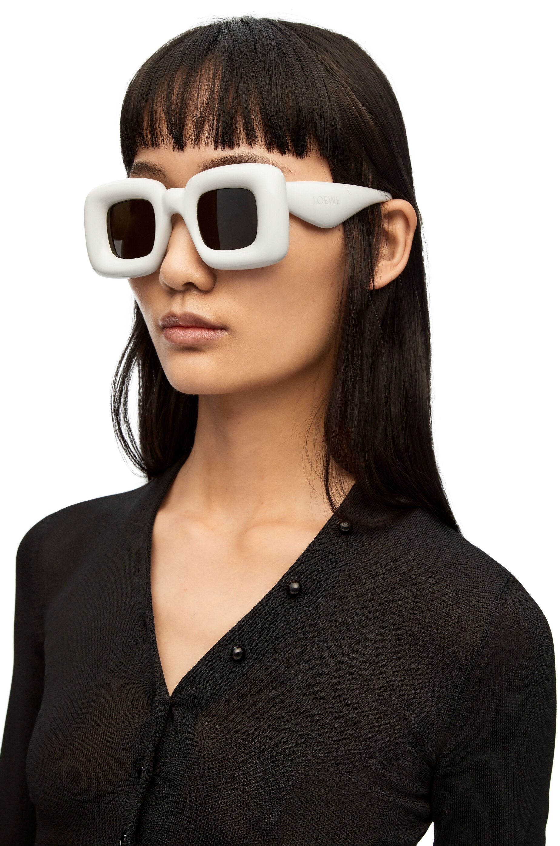 Inflated rectangular sunglasses in nylon - 2