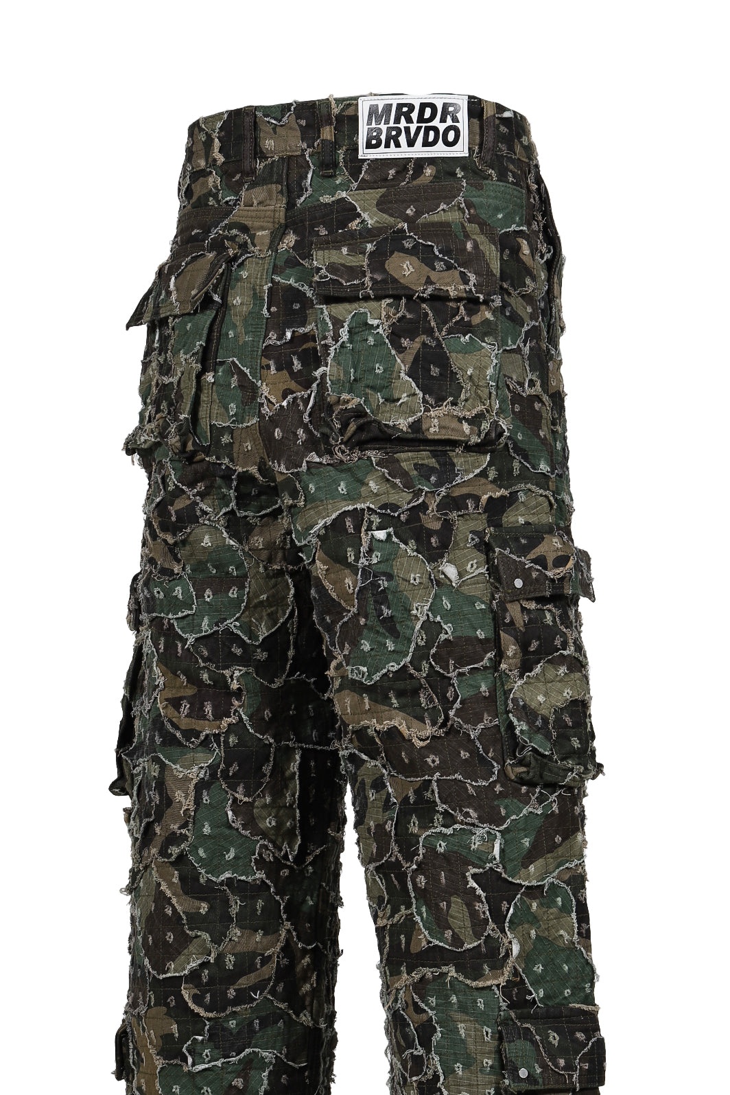 MICRO DISTRESSED CARGO PANT / OLV - 5