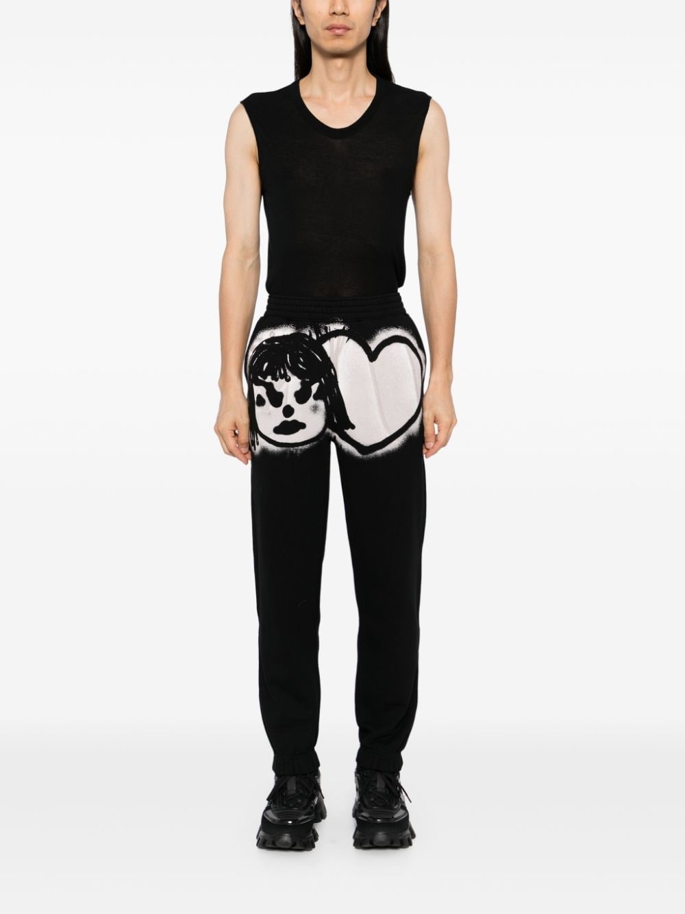 graphic-printed track pants - 2