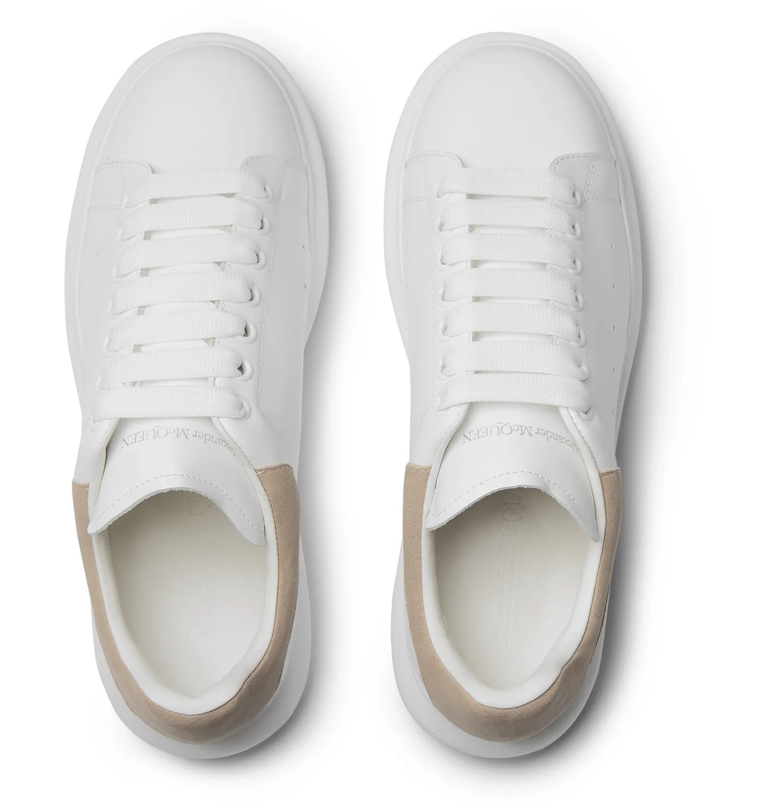 Exaggerated-Sole Leather Sneakers - 8