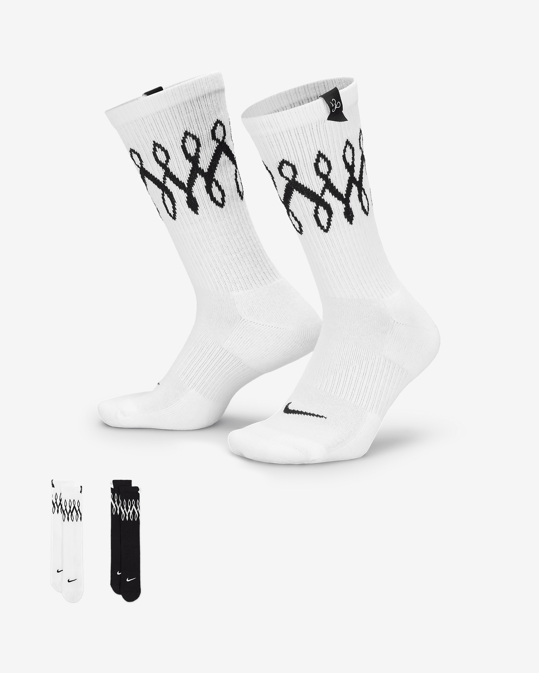 Serena Williams Design Crew Cushioned Crew Socks (2 Pairs) - 1