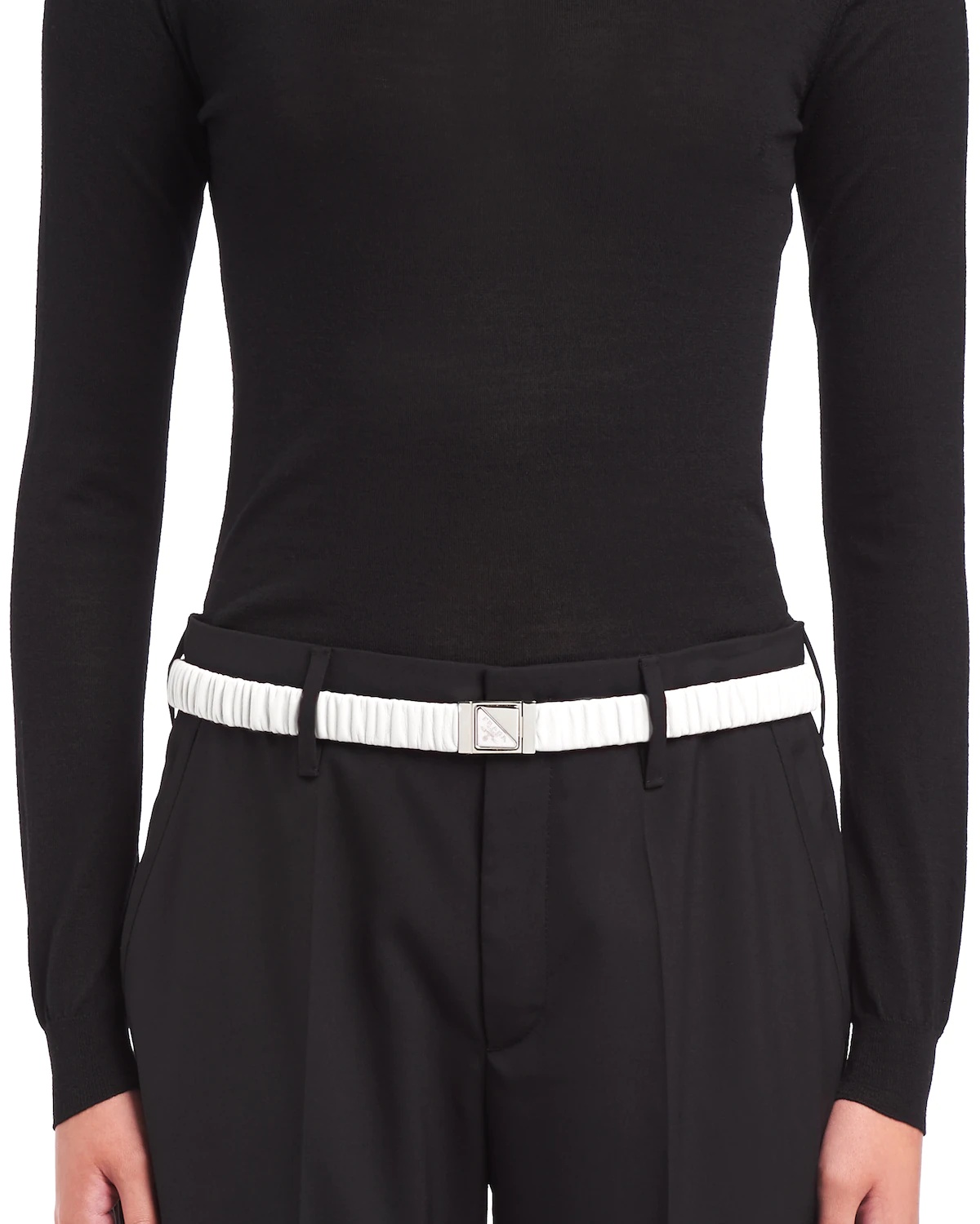 Elasticized nappa leather belt - 2