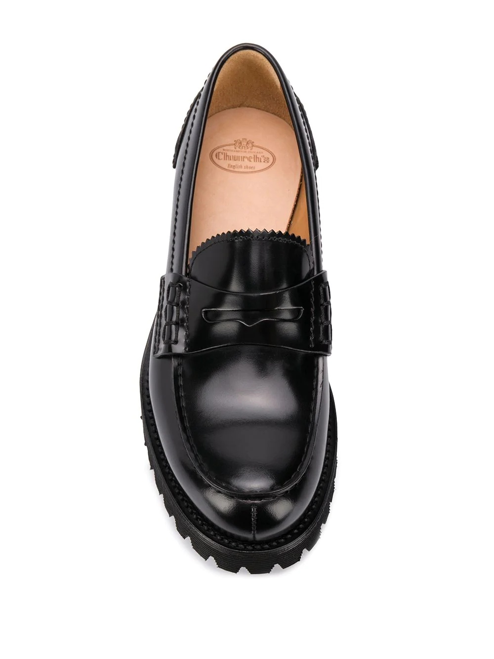 Cameron brushed leather loafers - 4