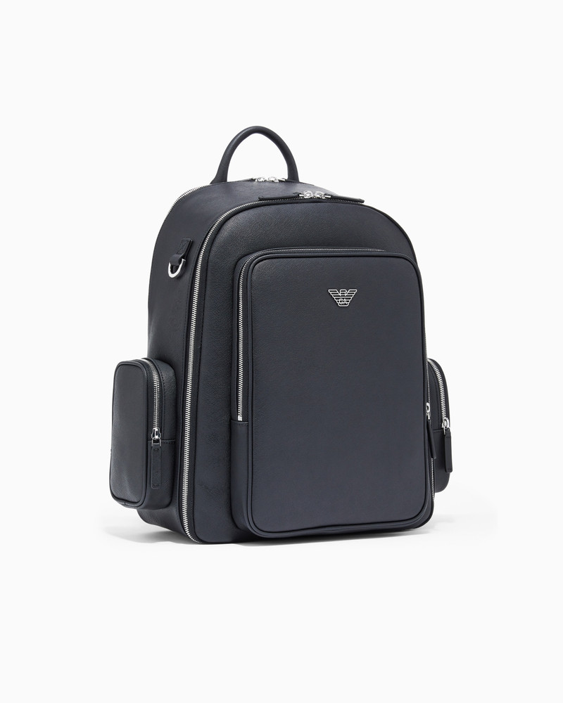 EMPORIO ARMANI ASV REGENERATED SAFFIANO BACKPACK outlook