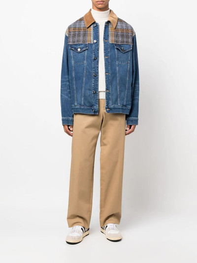 Missoni check-pattern denim-jacket outlook