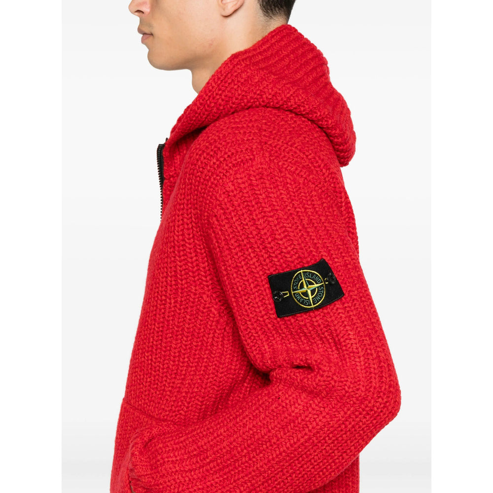 Stone Island Red Jackets - Hooded Jackets Men - 3