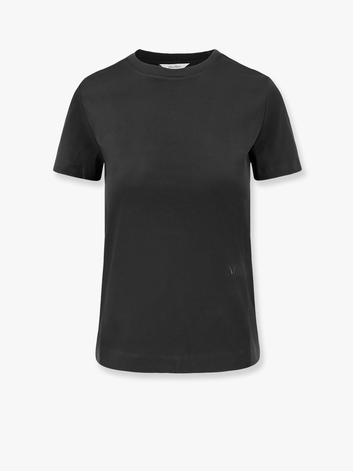 Max Mara Nerina Cotton T-Shirt With Max Mara Embroidery - 1