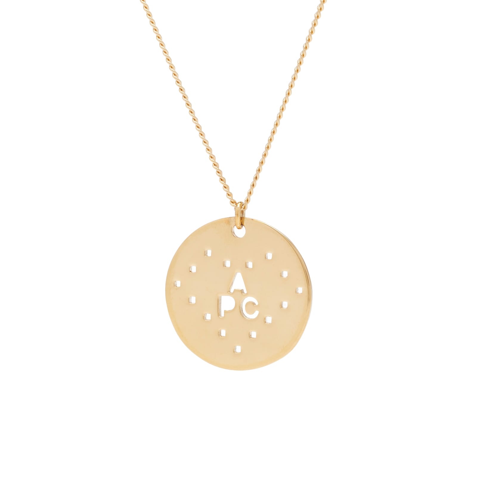 A.P.C. Eloi Perforated Logo Necklace - 3
