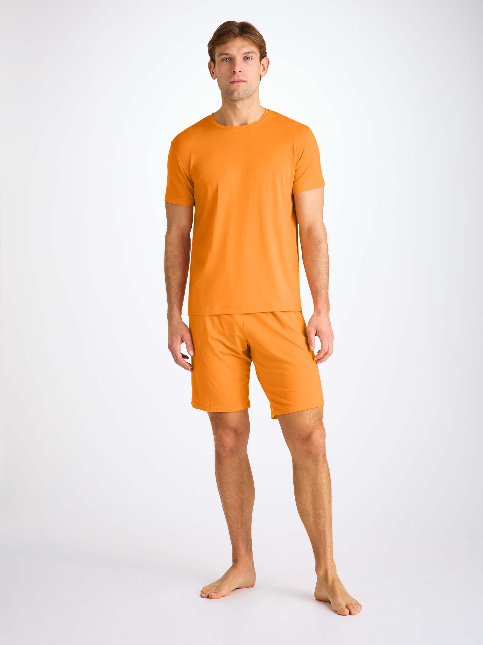 Men's Lounge Shorts Basel Micro Modal Stretch Apricot - 3