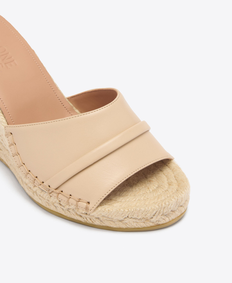 Soleil 85 Buff Leather Wedge Sandals 4
