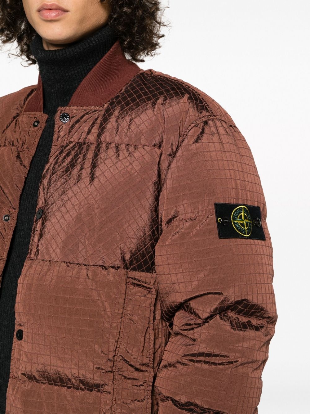 Compass-motif puffer jacket - 5