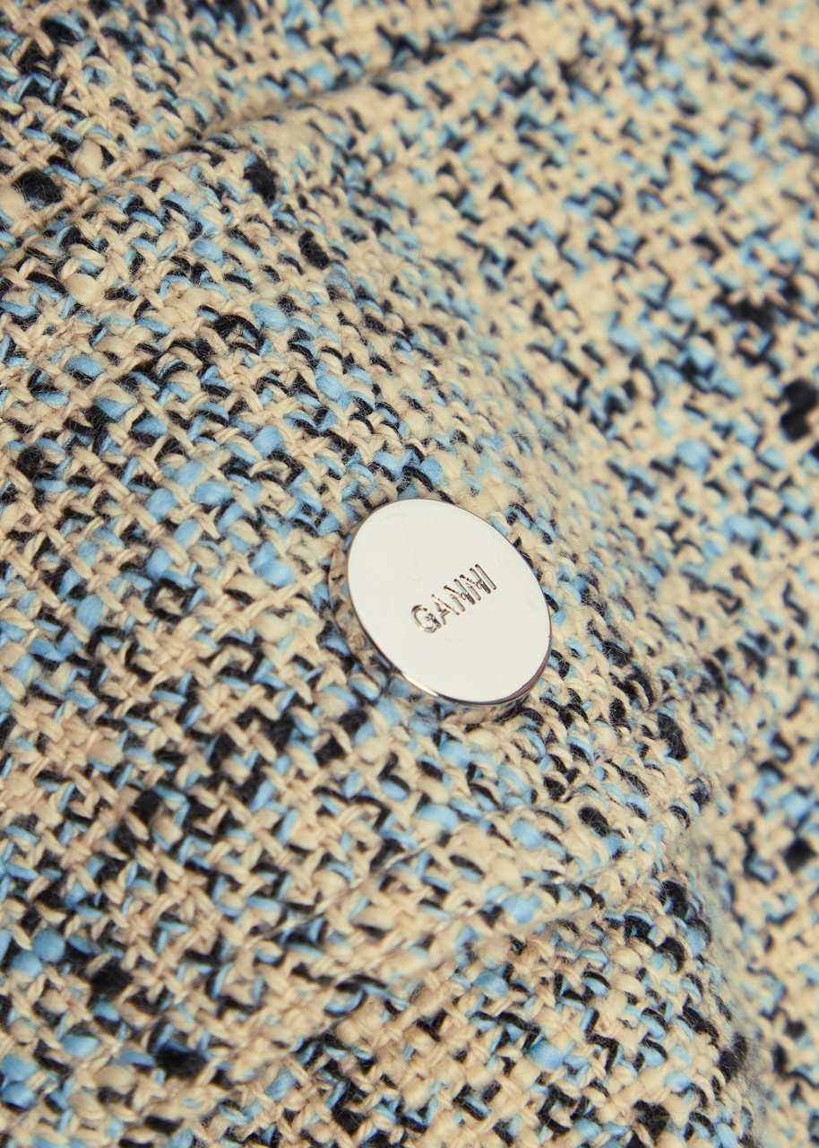 Ganni Tweed Mini Skirt - 5