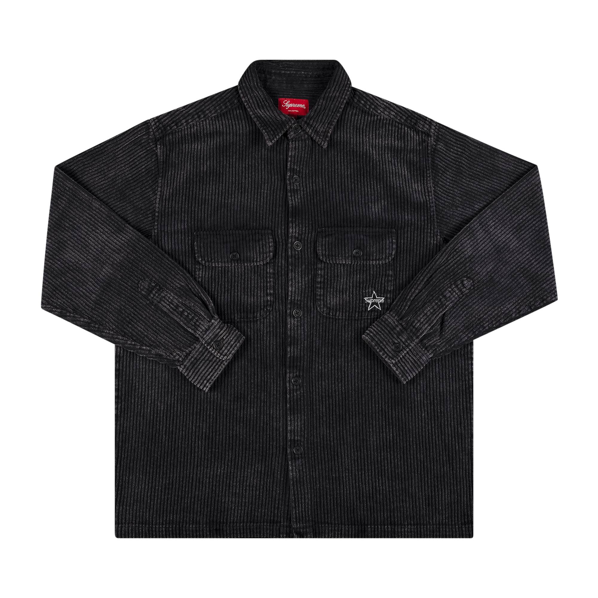 Supreme Corduroy Shirt 'Black' - 1