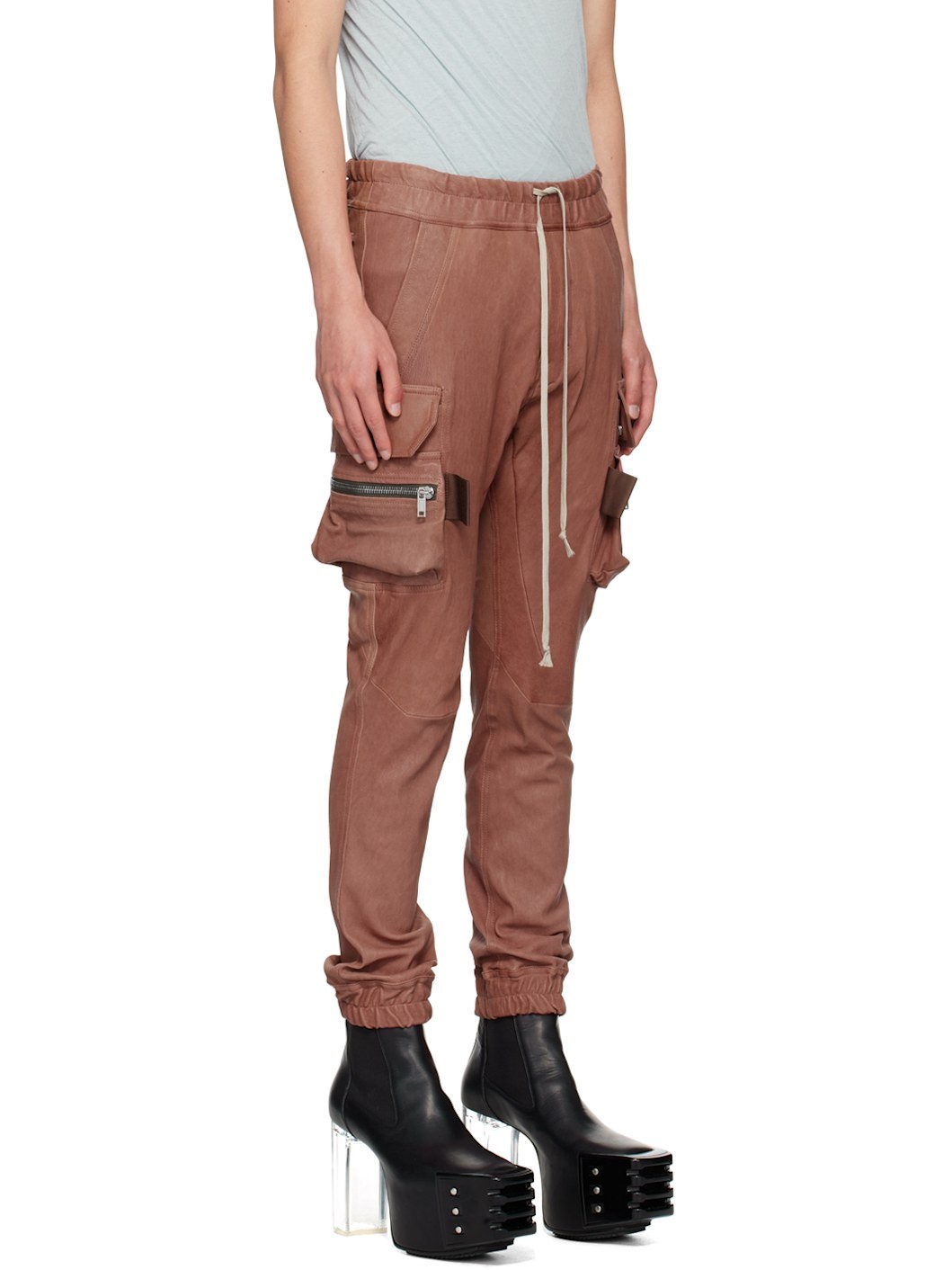 Pink Porterville Mastodon Leather Pants - 2