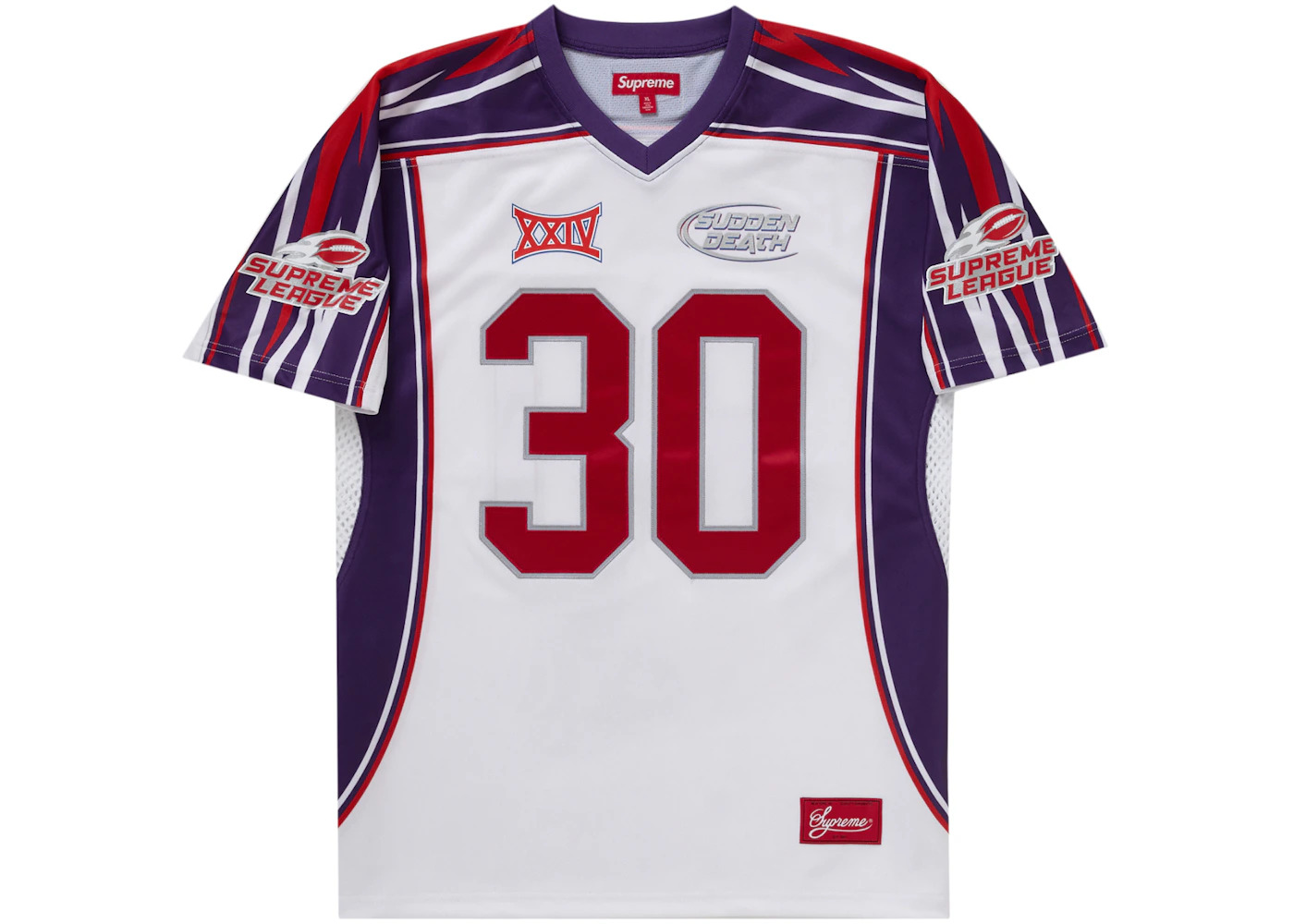 Supreme Supreme Sudden Death Football Jersey White - SUP-SS24-177