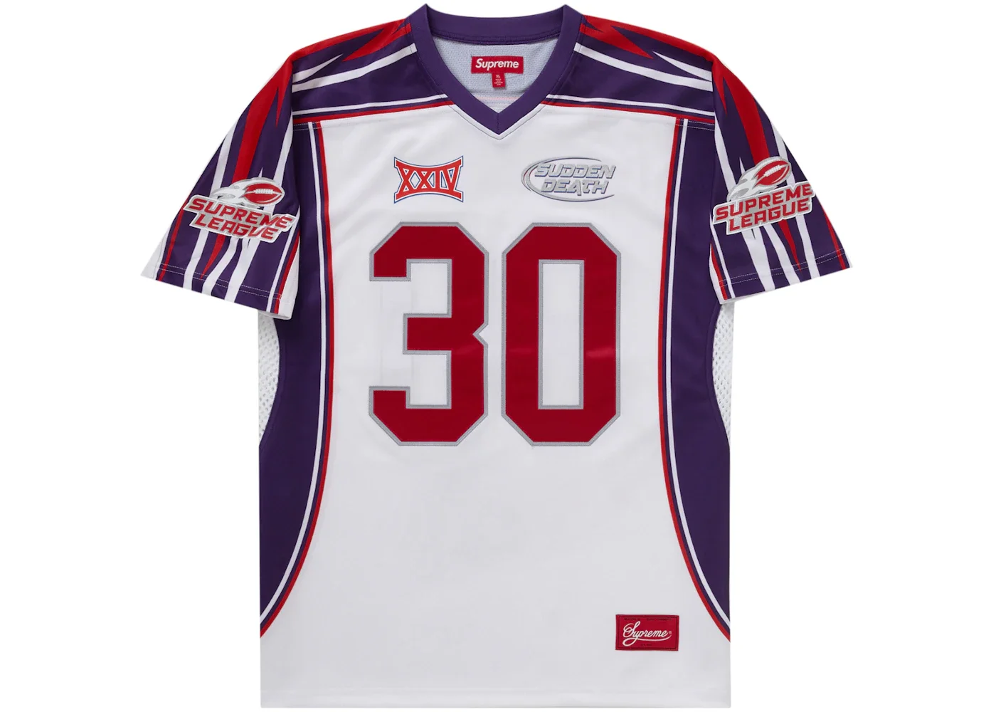 Supreme Supreme Sudden Death Football Jersey White | REVERSIBLE